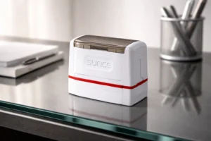 Sunce custom rubber stamp with modern compact design