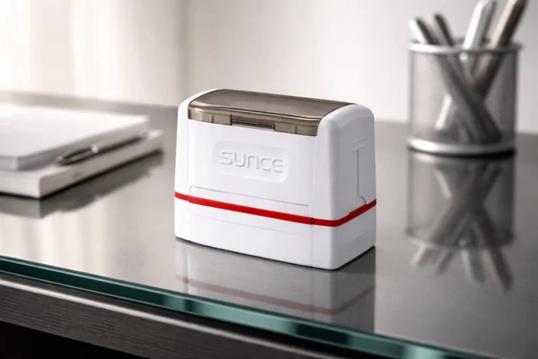 Sunce custom rubber stamp with modern compact design